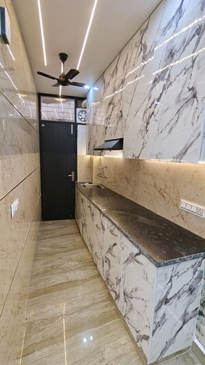 Kitchen in 2 BHK Builder Floor at Malviya Nagar – for Rent