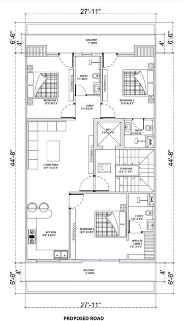 Floor Plan in 3 BHK Builder Floor at Sector 37 – for Sale