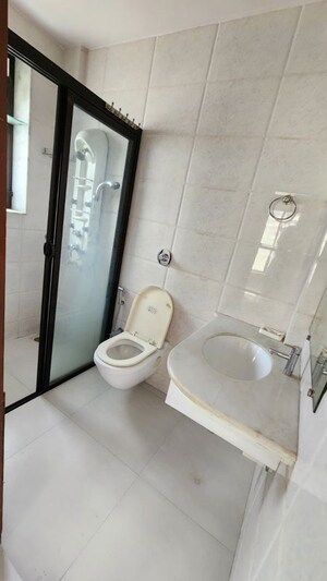 Bathroom in 4 BHK Apartment at Raheja Township, Malad East – for Rent
