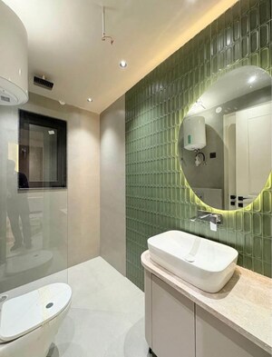 Bathroom in 3 BHK Builder Floor at Green Wood City, Sector 45 – for Sale