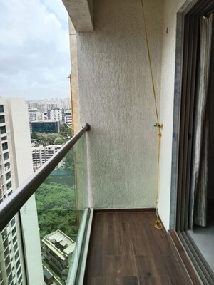 Balcony in 2 BHK Apartment at L&T Crescent Bay T2, Parel – for Rent
