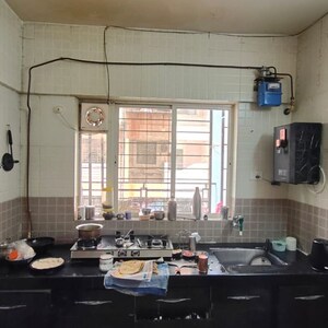 Kitchen in 2 BHK Apartment at Bhujbal Township, Bhusari Colony – for Rent