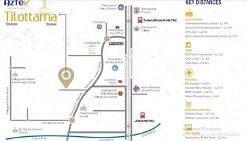 3 BHK Apartment – Map Location View at Aztek Tilottama, Thakurpukur - for Sale