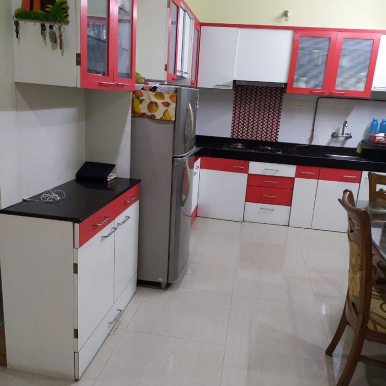 Kitchen, bharat-kunj-chs 3 Bedroom 1250 Sq.Ft. Apartment In Ideal Colony Pune 10067000