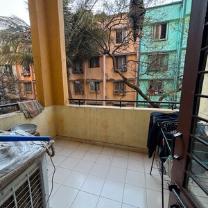Balcony in 2 BHK Apartment at Valsalya Apartment, Bhusari Colony – for Rent