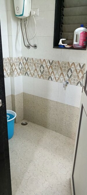 Bathroom in 2 BHK Apartment at Happy Home Sarvodaya Nagar, Ambernath West – for Rent