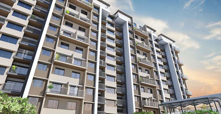 Exterior View, prasun-sarvam 2 Bedroom 800 Sq.Ft. Apartment In Kharadi Pune 10067120