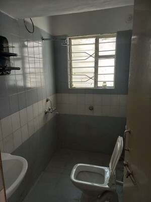Bathroom in 3 BHK Apartment at Nirmiti Ragdari Apartments, Aundh – for Rent