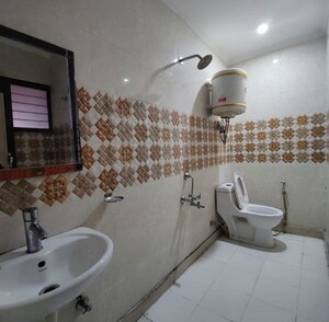 Bathroom in 3 BHK Apartment at Delhi Heights, Gazipur – for Rent