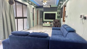 Living Room in 4 BHK Apartment at Raymond Ten X Habitat, Pokhran Road No Two – for Rent