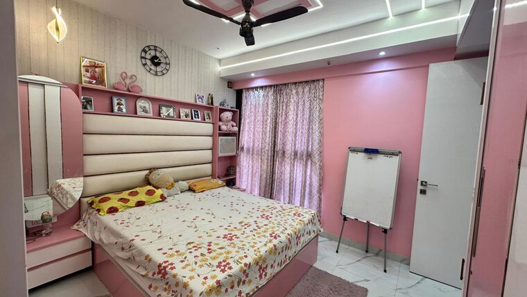 Bedroom, raymond-ten-x-habitat 4 Bedroom 1100 Sq.Ft. Apartment In Pokhran Road No Two Thane 10067366