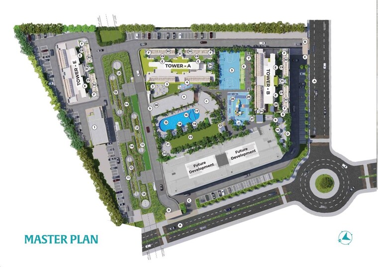 Master Plan, kolte-patil-life-republic-echoes 2.5 Bedroom 980 Sq.Ft. Apartment In Hinjewadi Pune 10067432