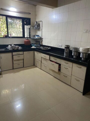 Kitchen in 3 BHK Apartment at Rambaug Colony – for Sale