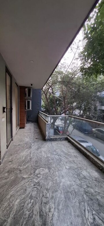 Balcony in 3 BHK Builder Floor at Defence Colony – for Rent