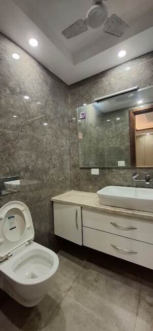 Bathroom in 3 BHK Builder Floor at Defence Colony – for Rent