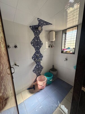 Bathroom in 2 BHK Apartment at Dombivli West – for Rent