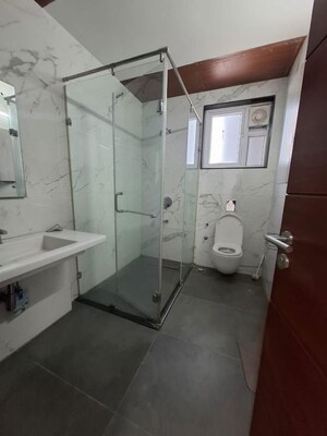 Bathroom in 3 BHK Apartment at My Home Bhooja, Hi Tech City – for Rent
