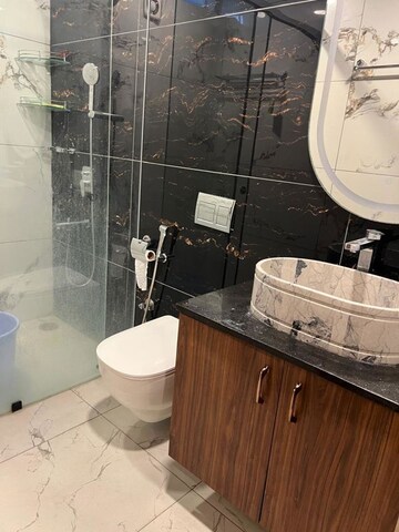 Bathroom in 3 BHK Apartment at Banjara Hills – for Rent