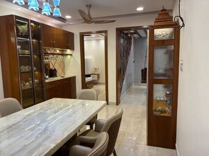Dining area in 3 BHK Apartment at Banjara Hills – for Rent
