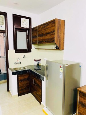 Kitchen in 1 RK Builder Floor at Dlf Cyber City, Sector 24 – for Rent