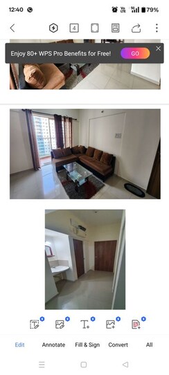 2 BHK + Extra Room Apartment For Rent in Kumar Megapolis