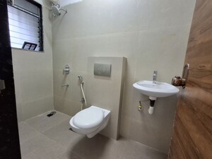 Bathroom in 3 BHK Apartment at Anmol Towers, Goregaon West – for Rent