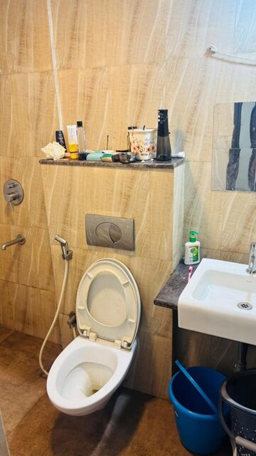 Bathroom in 1 BHK Apartment at Lodha Amara Tower 44, Kolshet Road – for Rent