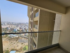 Balcony in 3 BHK Apartment at Aurobindo The Regent, Kondapur – for Rent