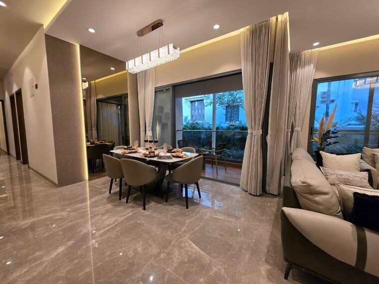 Living Room, jhamtani-ace-abundance 4 Bedroom 2534 Sq.Ft. Apartment In Mundhwa Pune 10068485