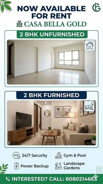 Floor Plan in 1 BHK Apartment at Lodha Casa Rio Gold, Dombivli East – for Rent