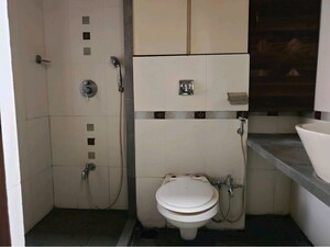 Bathroom in 3 BHK Apartment at Laxmi Raajvilas, Goregaon West – for Rent