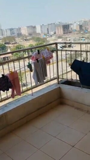 Balcony in 2 BHK Apartment at Supertech Ecovillage II, Sector 16b Greater Noida – for Rent