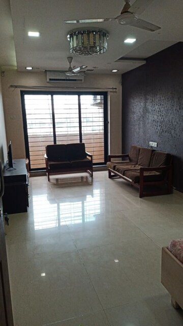 Living Room in 3 BHK Apartment at K Raheja Heights, Malad East – for Rent
