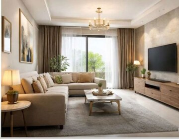 Living Room in 3 BHK Apartment at Hazratganj – for Rent