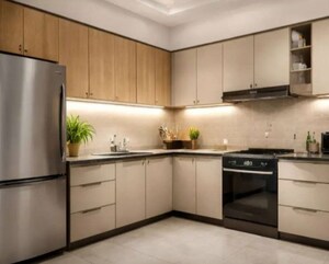 Kitchen in 3 BHK Apartment at Hazratganj – for Rent