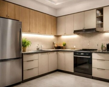 Kitchen in 3 BHK Apartment at Hazratganj – for Rent