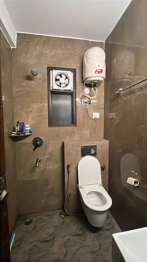 Bathroom in 1 BHK Builder Floor at Saket – for Rent