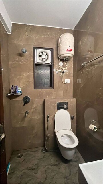 Bathroom in 1 BHK Builder Floor at Saket – for Rent