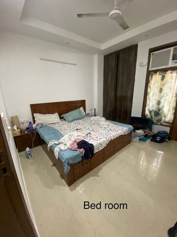 Bedroom in 1 BHK Builder Floor at Sushant Lok I – for Rent