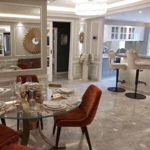 Living Room in 5 BHK Apartment at Oberoi Three Sixty West, Century Bazar – for Rent