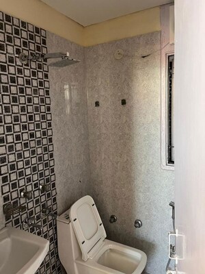 Bathroom in 3 BHK Apartment at Sushant Lok ii – for Rent