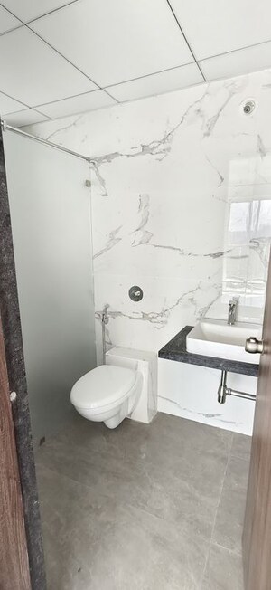 Bathroom in 3 BHK Apartment at Goel Ganga Serio, Kharadi – for Rent
