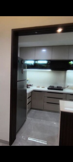 Kitchen in 3 BHK Apartment at Goyal Orchid Greenfield, Bopal – for Rent