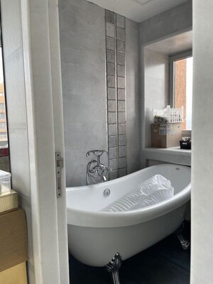 Bathroom in 2.5 BHK Apartment at DB Woods, Goregaon East – for Rent