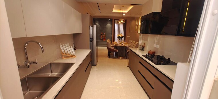Kitchen, skyline-elevate 3 Bedroom 1700 Sq.Ft. Apartment In Ramgarh Bhudda Zirakpur 10069854