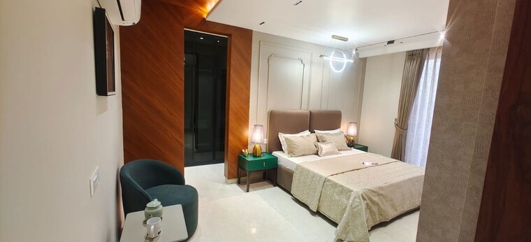 Bedroom, skyline-elevate 3 Bedroom 1700 Sq.Ft. Apartment In Ramgarh Bhudda Zirakpur 10069854