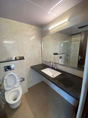 Bathroom in 4 BHK Apartment at Adarsh Lakefront Phase 2, Marathahalli Orr – for Rent