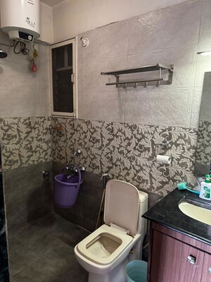 Bathroom in 3 BHK Apartment at Surana Park Marina, Baner – for Rent