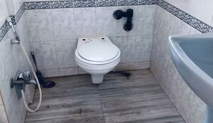 Bathroom in 1 BHK Apartment at DGS Sheetal Tapovan, Malad East – for Rent