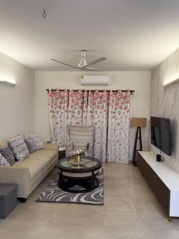 Living Room in 3 BHK Apartment at DNR Spring Leaf, Koramangala – for Rent